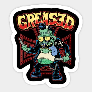 Greased Monster Fink Greaser Sticker